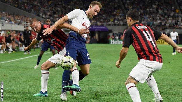 Tottenham beat AC Milan 1-0 in final match on US tour - BBC Sport