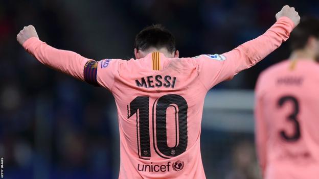 Espanyol 0-4 Barcelona: Lionel Messi scores twice as champions ease to victory - BBC Sport