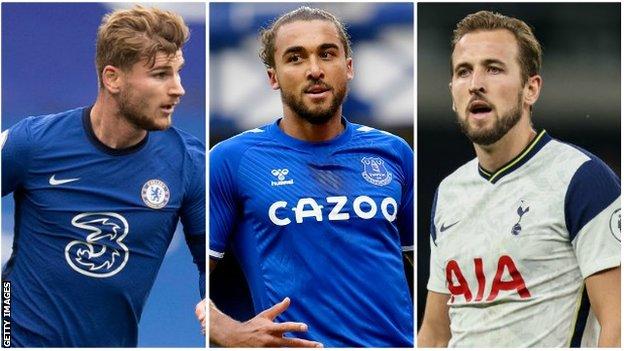 Timo Werner, Dominic Calvert-Lewin, Harry Kane