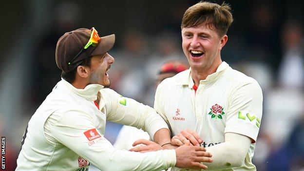 Lancashire paceman Jack Blatherwick is making only his fourth first-class appearance, having played twice on loan to Notts in 2019