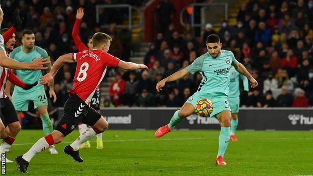 Neal Maupay scores against Southampton