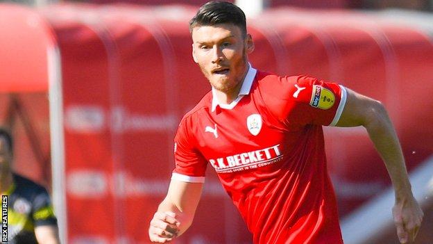 Barnsley striker Kieffer Moore