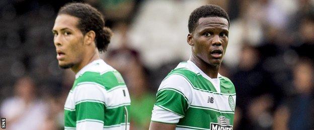 Virgil van Dijk (left) moved south of the border while Dedryck Boyata moved north from Manchester City