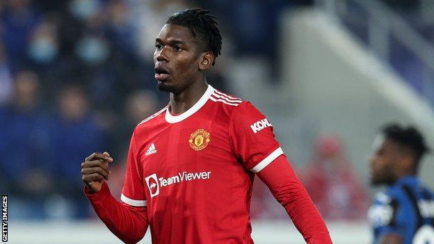 Pogba has been sidelined by a groin injury for the last three months