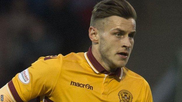 Jacob Blyth failed to score in his nine appearances for Motherwell in 2016-17