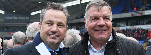 Dean Holdsworth and Sam Allardyce