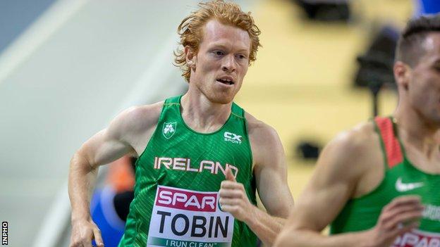 Sean Tobin in action at last year's European Indoor Championships in Glasgow