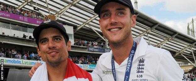 Alastair Cook and Stuart Broad