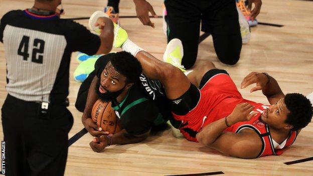 Kyle Lowry (right) said Toronto Raptors were not