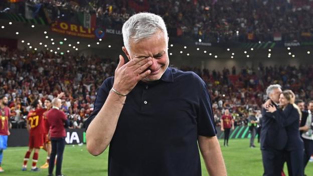 Jose Mourinho in tears