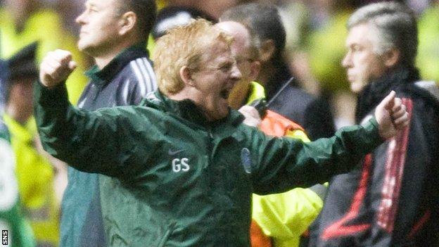 Gordon Strachan's Celtic defeat Carlo Ancelotti's AC Milan 2-1 on a raucous night in Glasgow 15 years ago
