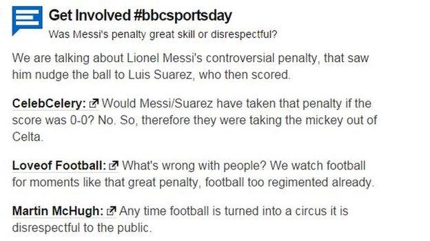 Barcelona Penalty: Was It Disrespectful Or A Touch Of Genius? - BBC Sport