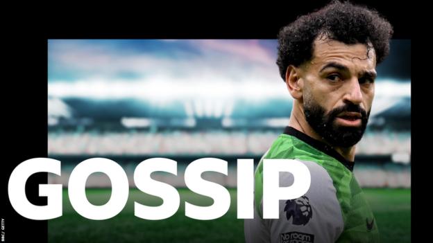 Mohamed Salah and the BBC Sport Gossip logo