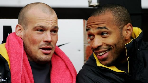 Freddie Ljungberg and Thierry Henry