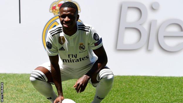 Real Madrid: Brazilian teenager Vinicius Junior arrives in £38.7m