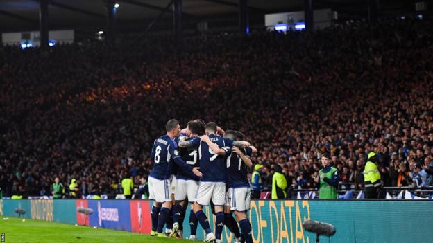 Scotland fans at Hampden