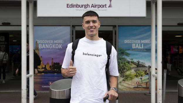 Max Johnston at Edinburgh Airport
