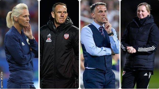 The four home nations managers that were involved in selecting a long list of players for the Team GB squad