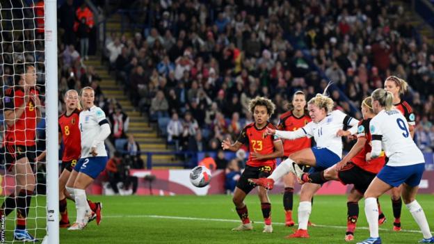 Lauren Hemp scores for England