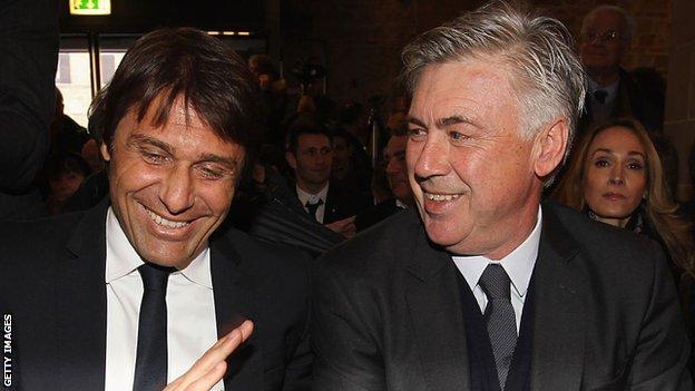 Antonio Conte and Carlo Ancelotti