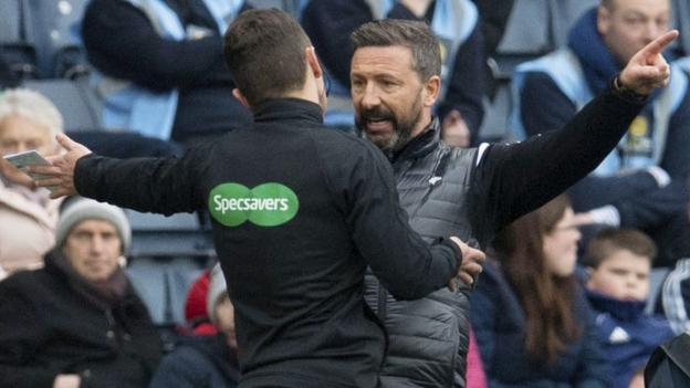 Aberdeen boss McInnes given one-match ban for reacting to sectarian song