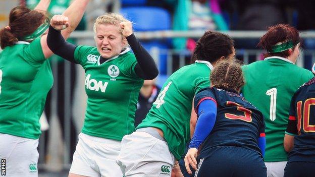 Ireland beat France to make it three wins out of three in the Women's Six Nations