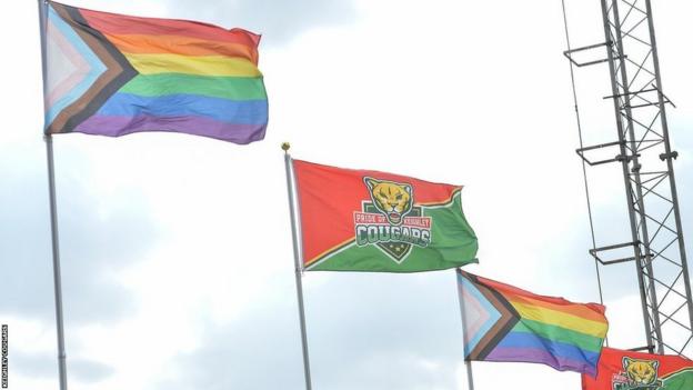 Pride flags fly all year at Keighley Cougars
