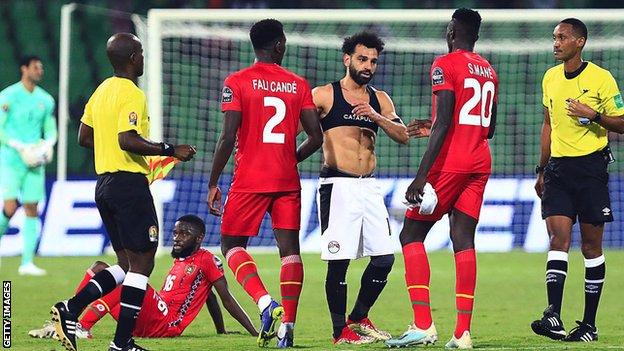 Egypt captain Mohamed Salah after their win over Guinea-Bissau