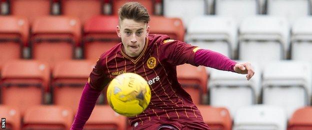 Robbie Leitch in action for Motherwell