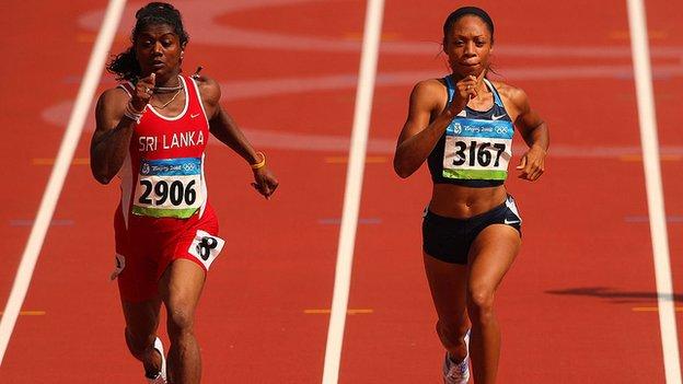 Susanthika Jayasinghe and Allyson Felix