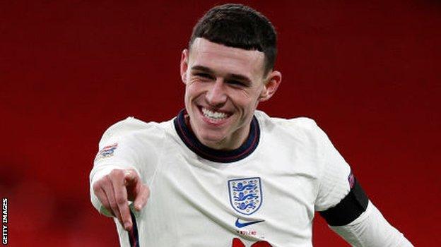 Phil Foden of Manchester City and England