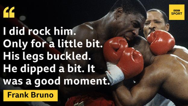 Frank Bruno rallied after being knocked down early on