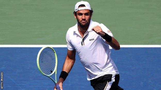 Matteo Berrettini celebrates