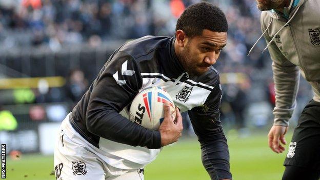 Mitieli Vulikijapani playing for Hull FC in the Super League