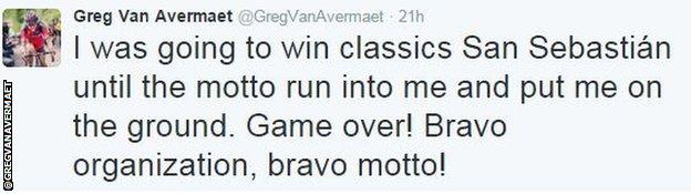 Greg van Avermaet tweet