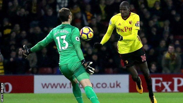 Abdoulaye Doucoure equalises for Watford