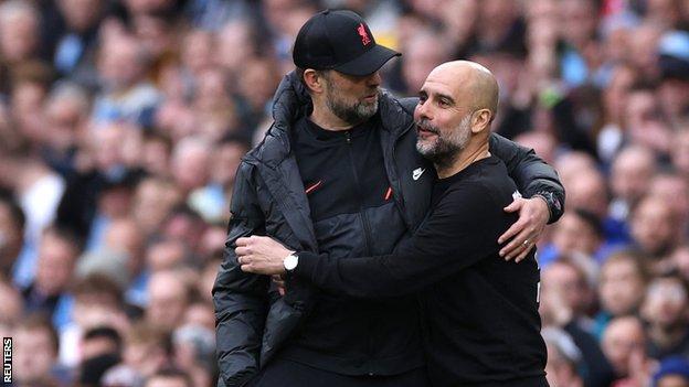 Pep Guardiola and Jurgen Klopp