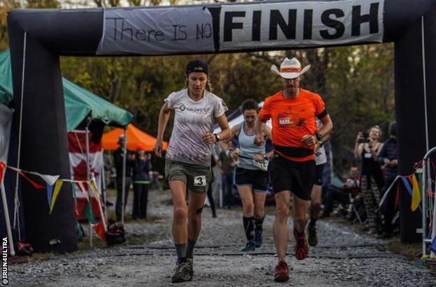 Maggie Guterl and Dave Proctor compete at the 2019 race