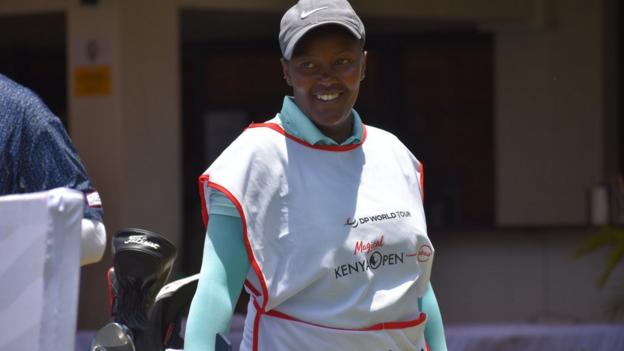 Kenyan female caddy turns ‘desperation’ into making a living