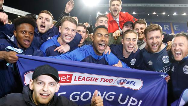 Tranmere Rovers 1 1 Bury Shakers Promoted After Draw Bbc Sport