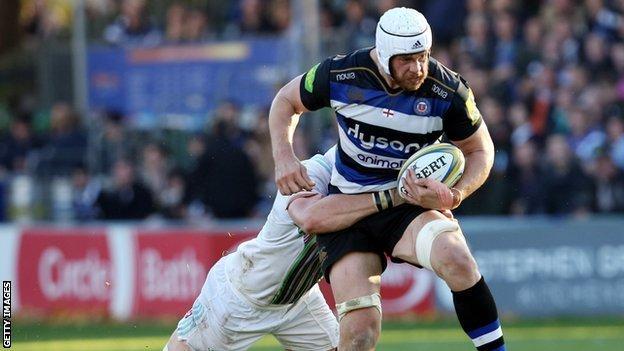 Dave Attwood playing for Bath
