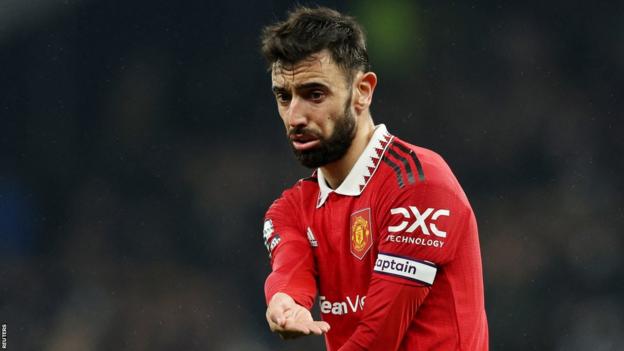 Manchester United captain Bruno Fernandes