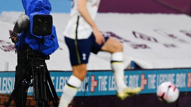 A TV camera at Tottenham