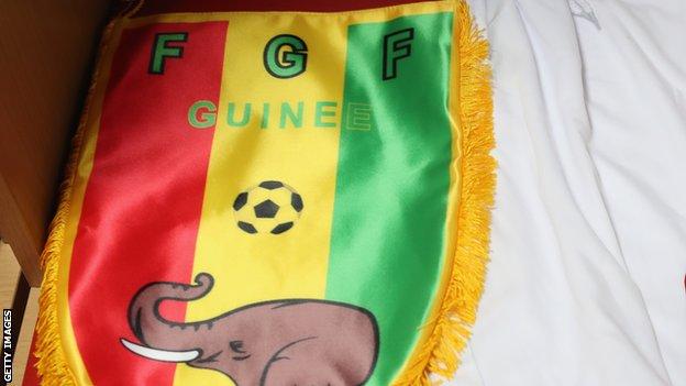 The Guinea Football Federation badge
