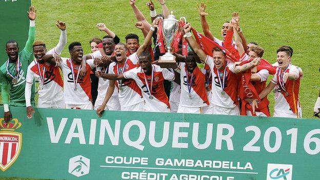 Serrano (far right) won the Coupe de Gambardella with Mbappe in 2016