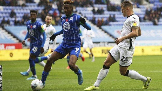 Jamal Lowe Swansea City Sign Wigan Athletic Winger Bbc Sport