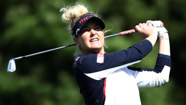 Charley Hull: English golfer in four-way tie for lead at South Korean ...