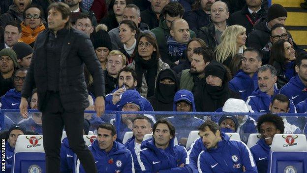 Antonio Conte and David Luiz