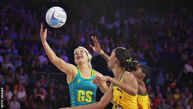 Jamaica - Australia netball Commonwealth Games