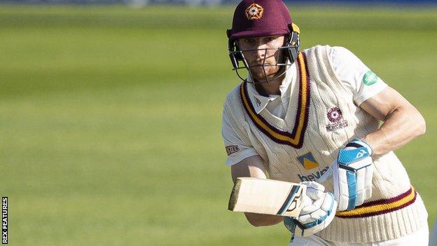 Rob Keogh in action for Northants